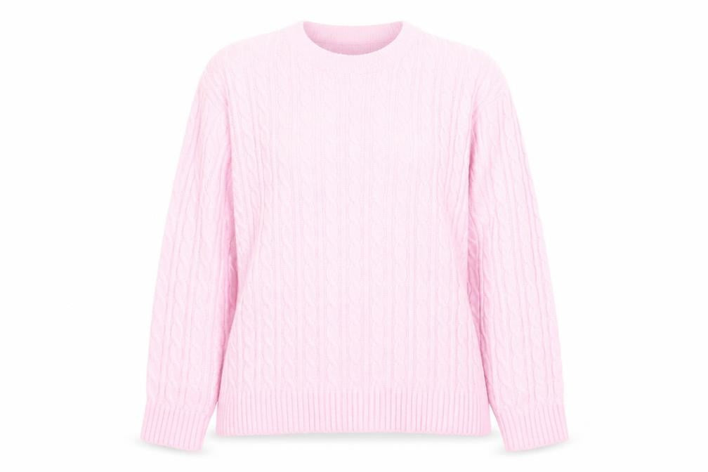 Womens UK Size S Choice Pink Pullover Jumper