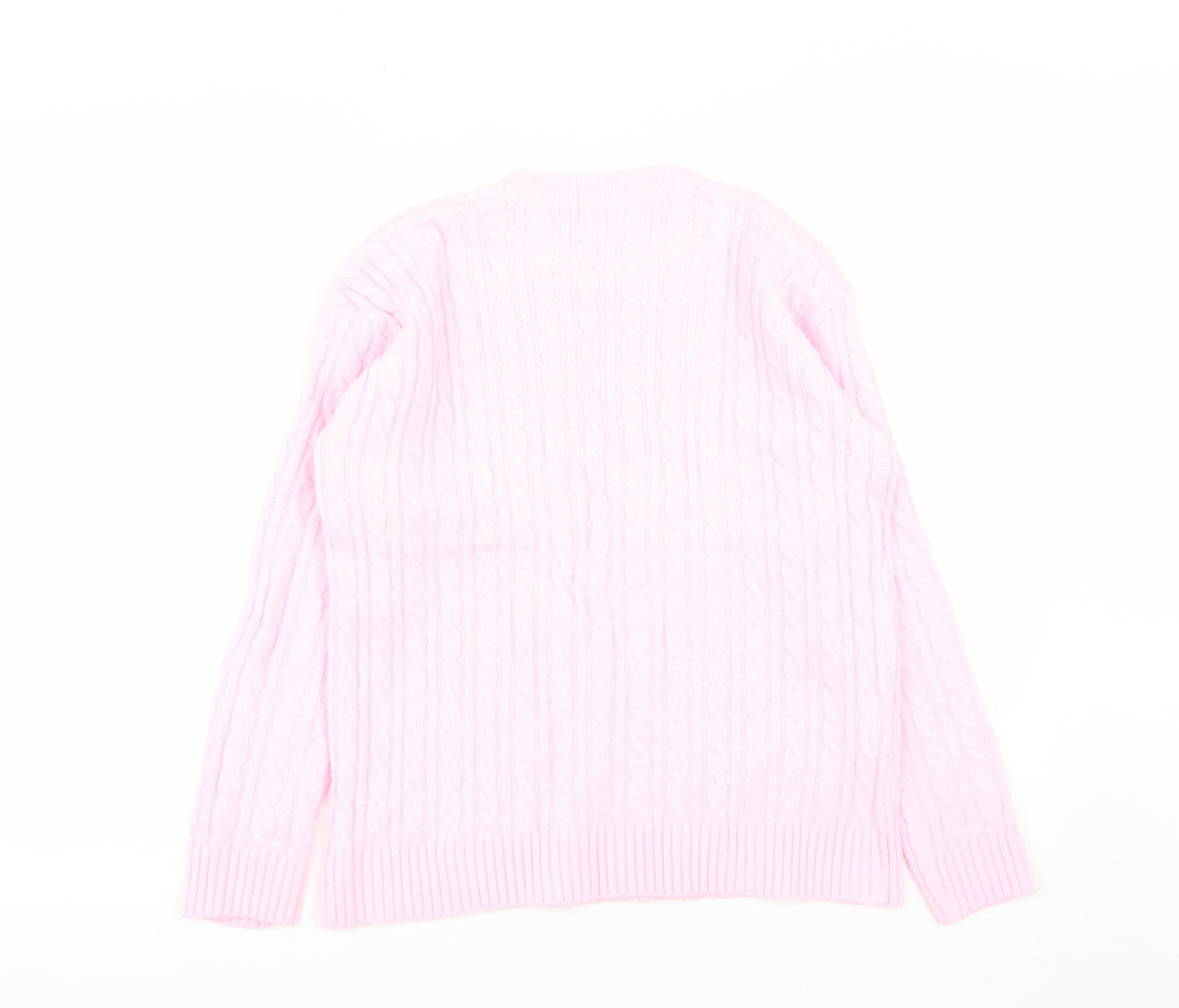 Womens UK Size S Choice Pink Pullover Jumper
