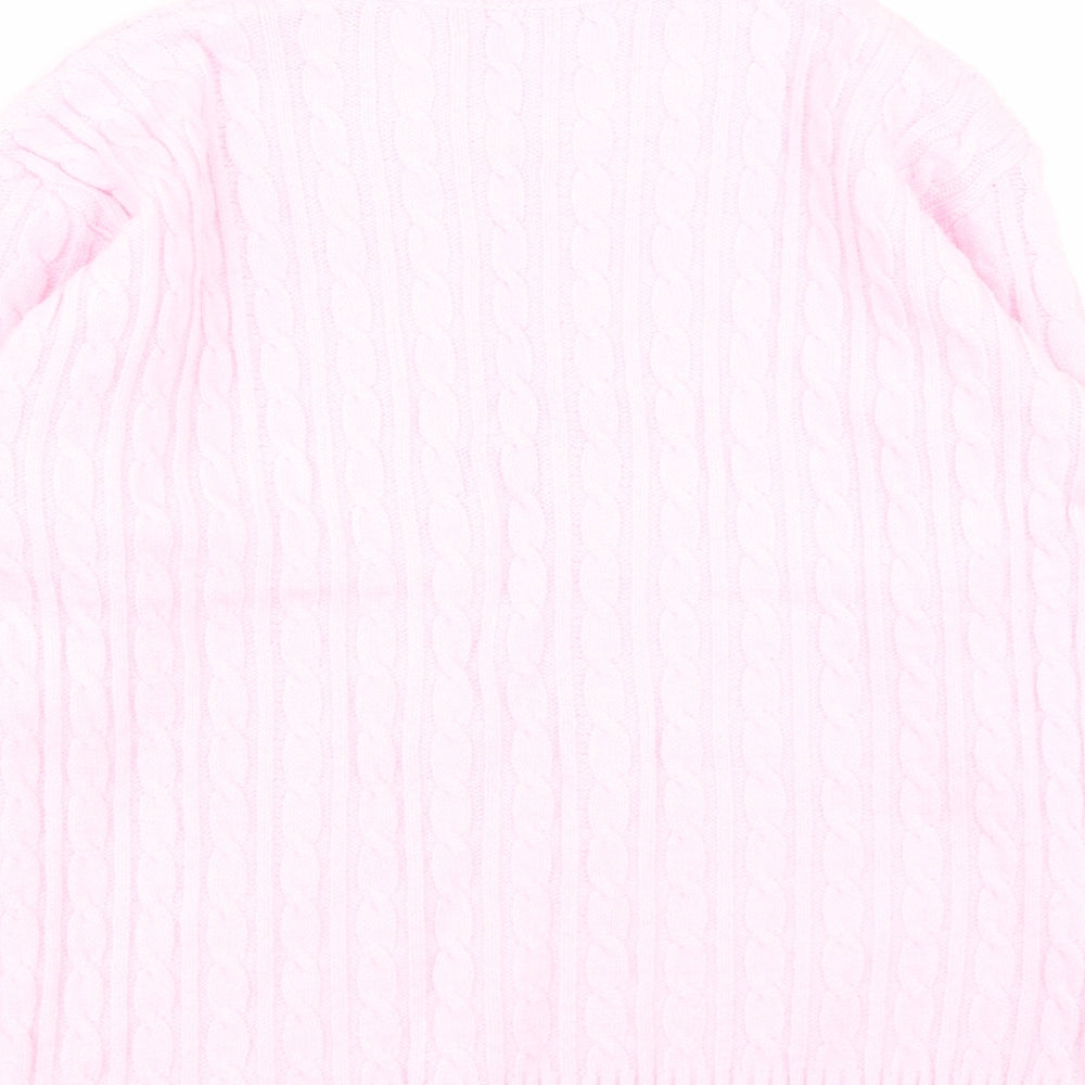 Womens UK Size S Choice Pink Pullover Jumper