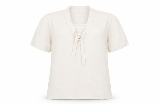 Womens UK Size 14 Berkertex Beige Basic Blouse