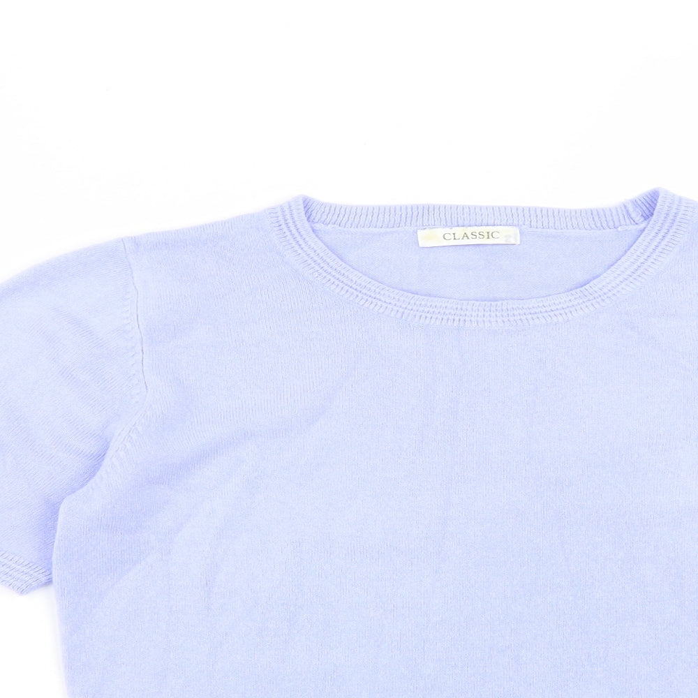 Womens UK Size 12 Marks and Spencer Purple Pullover Jumper