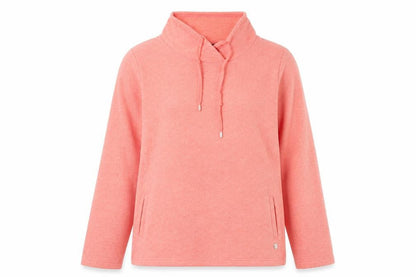 Emreco Womens Orange  Cotton Pullover Sweatshirt Size 10  Drawstring