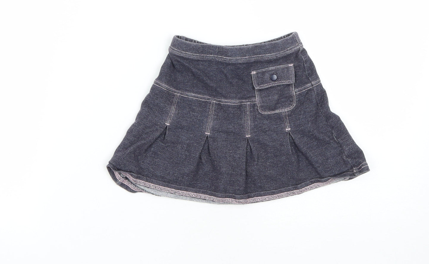NEXT Girls Black  Cotton Mini Skirt Size 2 Years  Regular