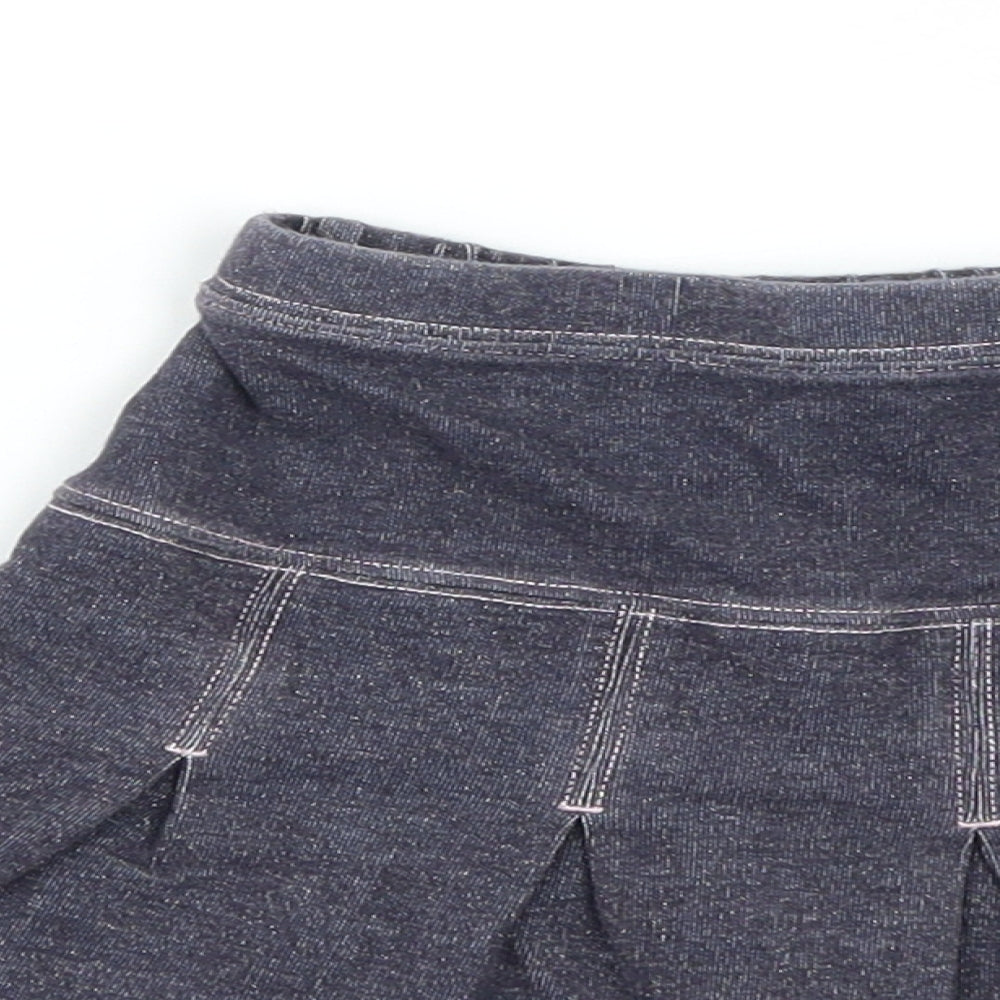 NEXT Girls Black  Cotton Mini Skirt Size 2 Years  Regular