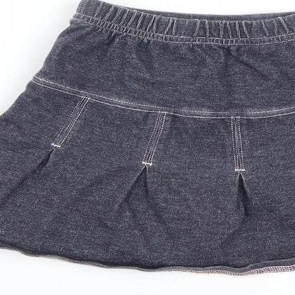 NEXT Girls Black  Cotton Mini Skirt Size 2 Years  Regular