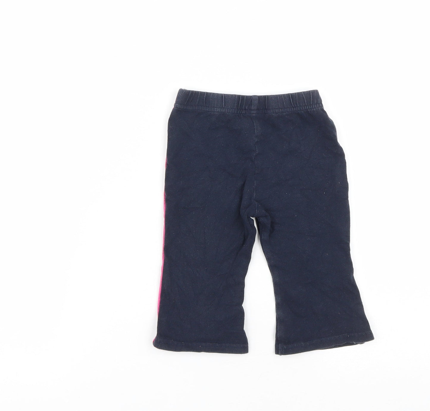 NEXT Girls Blue  Cotton Jogger Trousers Size 6-9 Months