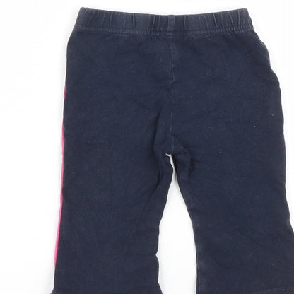 NEXT Girls Blue  Cotton Jogger Trousers Size 6-9 Months