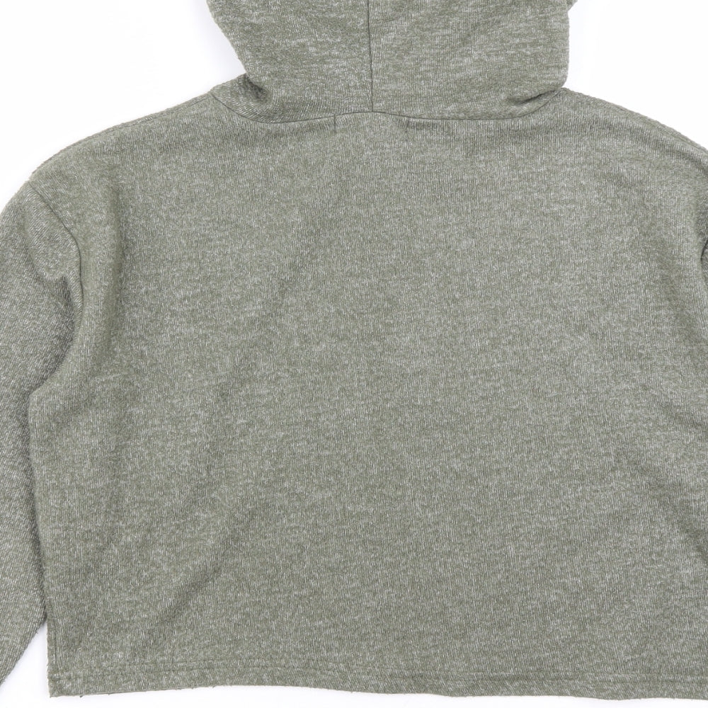 Primark Womens Green  Polyester Pullover Hoodie Size XS  Drawstring - Size 6-8
