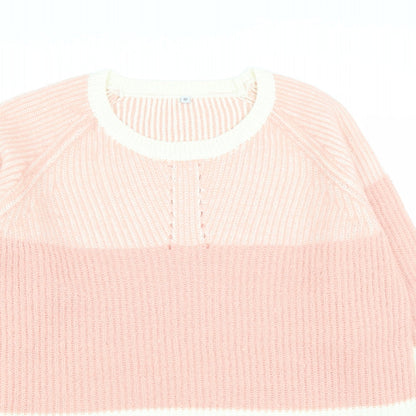 Womens UK Size 12 Preworn Pink Pullover Jumper