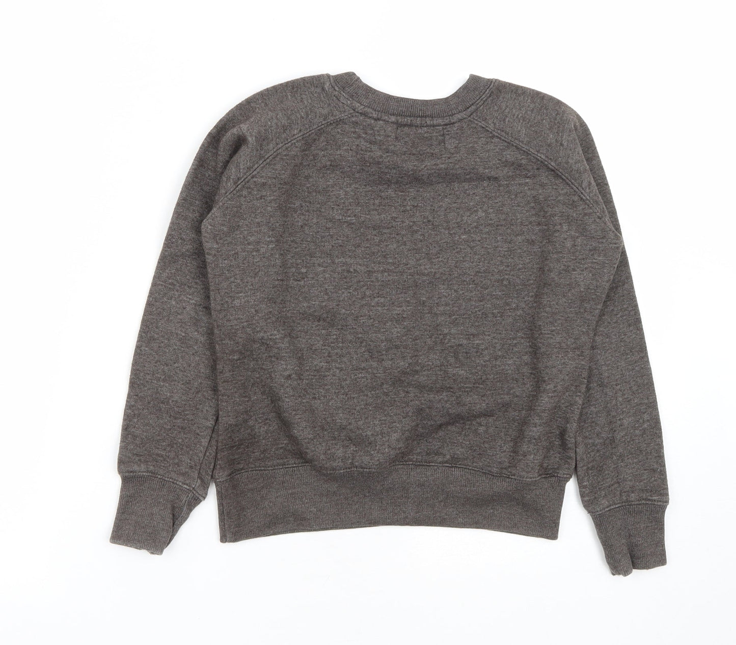 Malaika Boys Grey  Cotton Pullover Sweatshirt Size 7-8 Years   - Father Christmas print