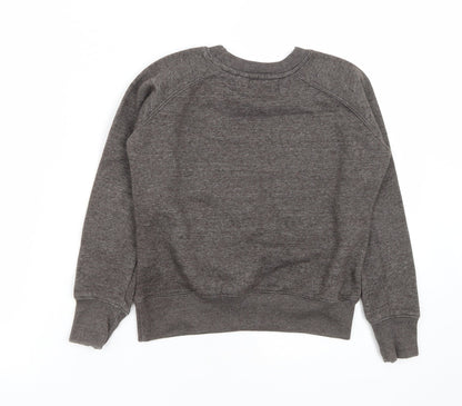 Malaika Boys Grey  Cotton Pullover Sweatshirt Size 7-8 Years   - Father Christmas print