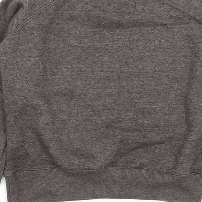 Malaika Boys Grey  Cotton Pullover Sweatshirt Size 7-8 Years   - Father Christmas print