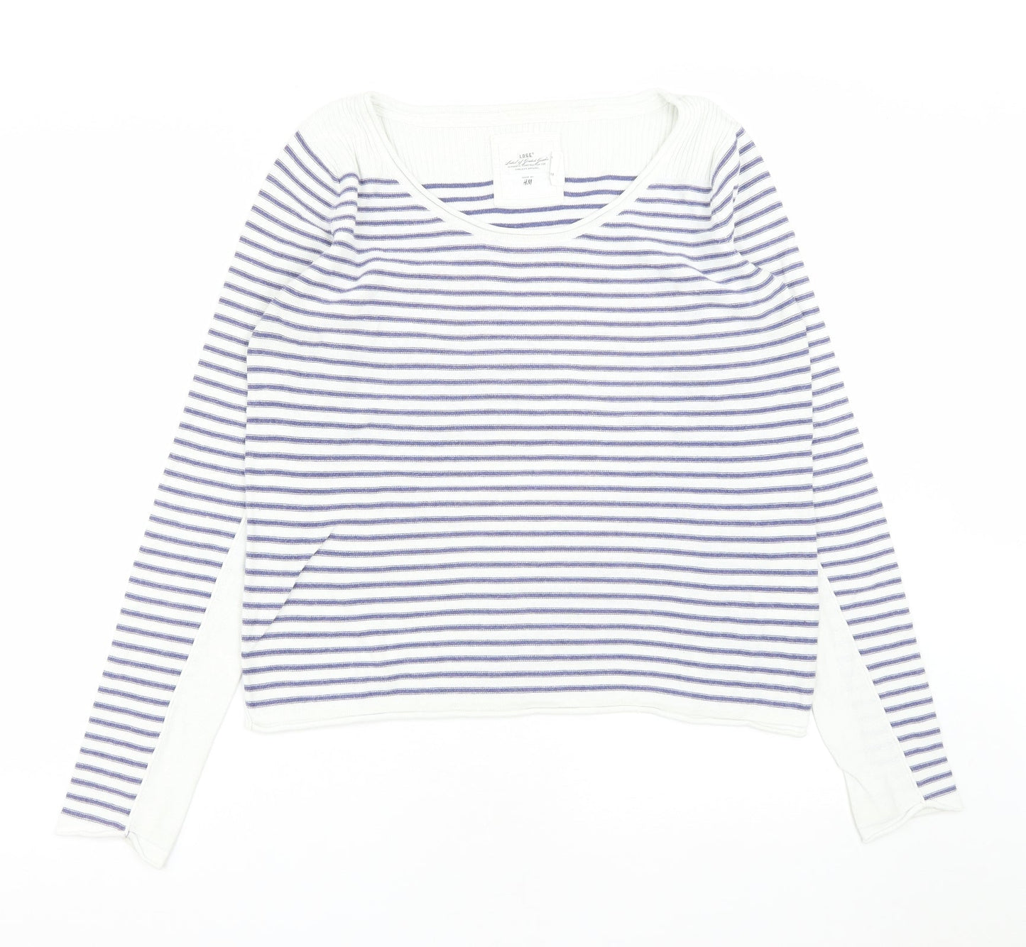 Womens UK Size M H&M White Pullover Jumper