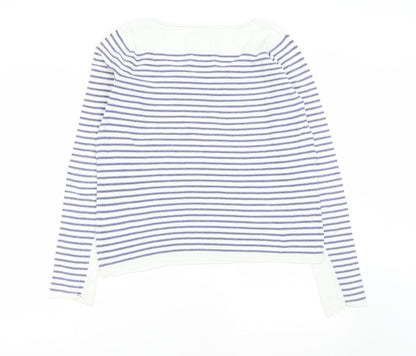 Womens UK Size M H&M White Pullover Jumper