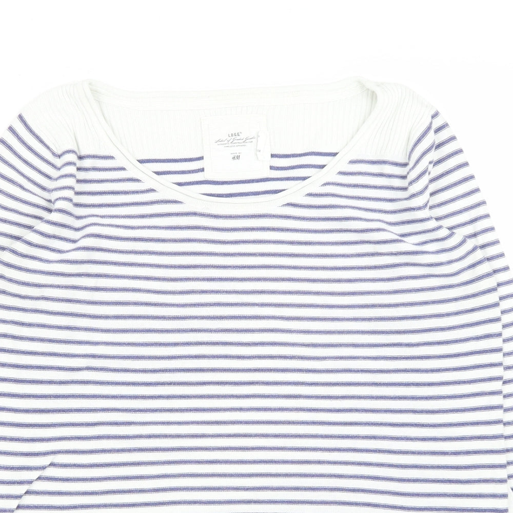 Womens UK Size M H&M White Pullover Jumper