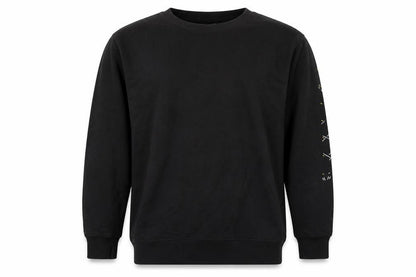 AWD Mens Black  Cotton Pullover Sweatshirt Size L   - Symbols
