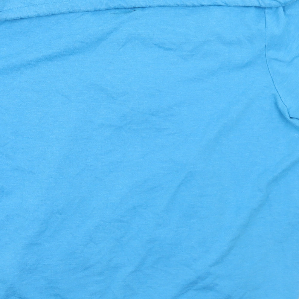 MXM Womens Blue  Cotton Full Zip Sweatshirt Size 2XL  Zip