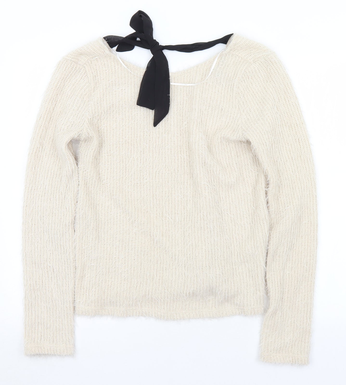 Womens UK Size L VERO MODA Ivory Pullover Jumper