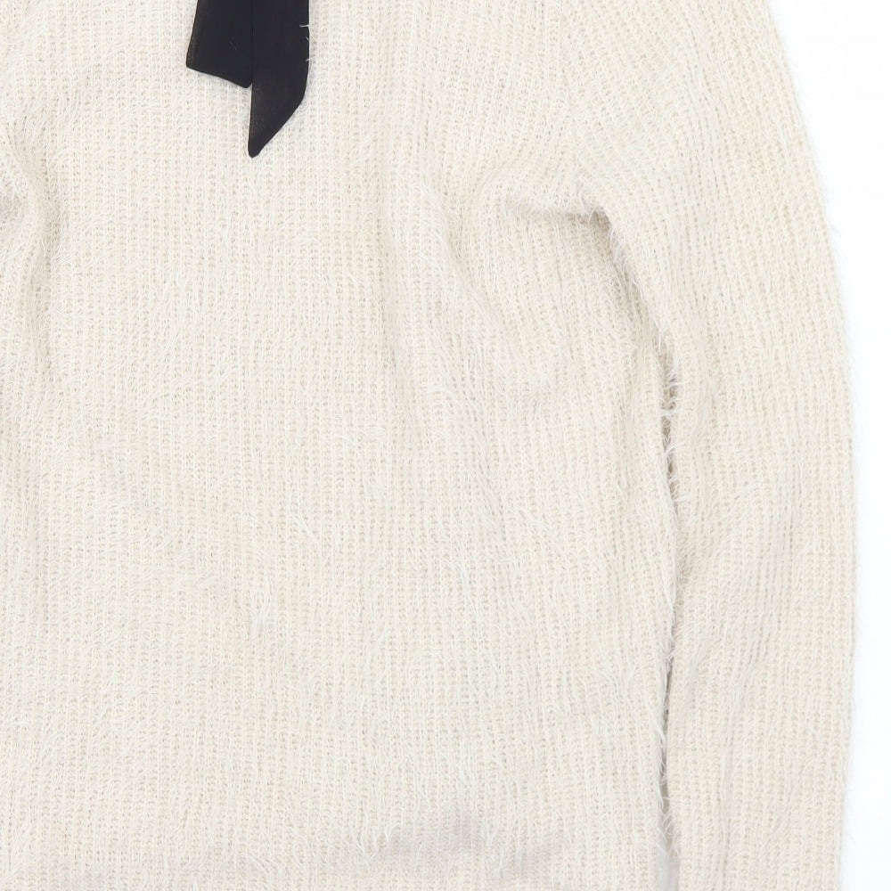 Womens UK Size L VERO MODA Ivory Pullover Jumper