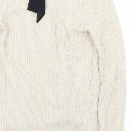 Womens UK Size L VERO MODA Ivory Pullover Jumper