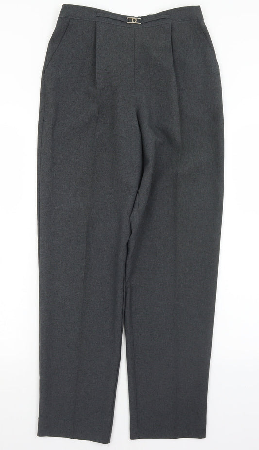 Womens UK Size 12 Mia Moda Regular Fit  Grey Trousers