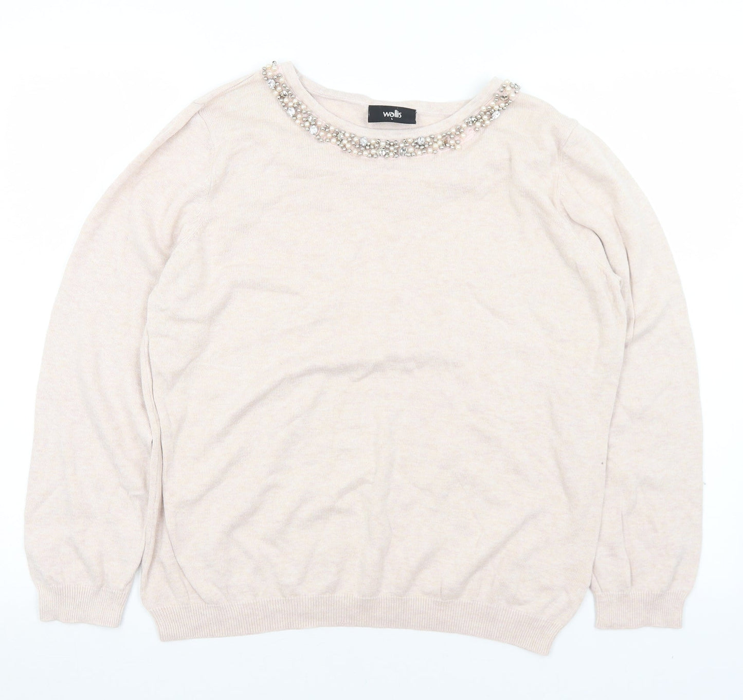 Womens UK Size L Wallis Pink Pullover Jumper