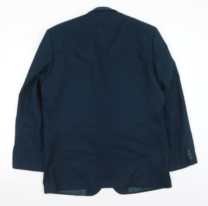 Mens UK Size 42 BHS Regular Blue Suit Jacket
