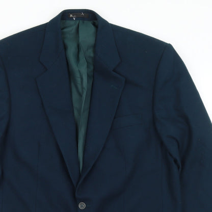 Mens UK Size 42 BHS Regular Blue Suit Jacket