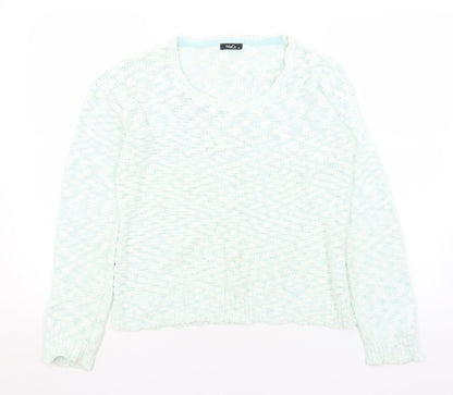 Womens UK Size 16 M&Co Green Pullover Jumper