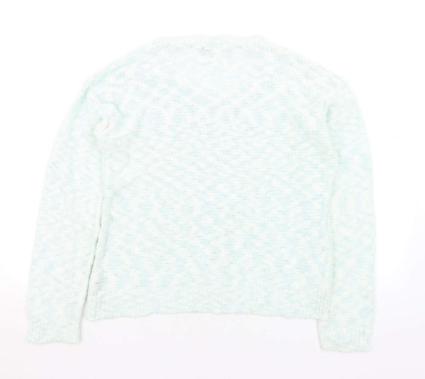 Womens UK Size 16 M&Co Green Pullover Jumper