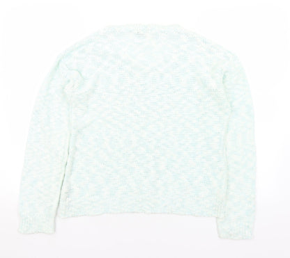 Womens UK Size 16 M&Co Green Pullover Jumper