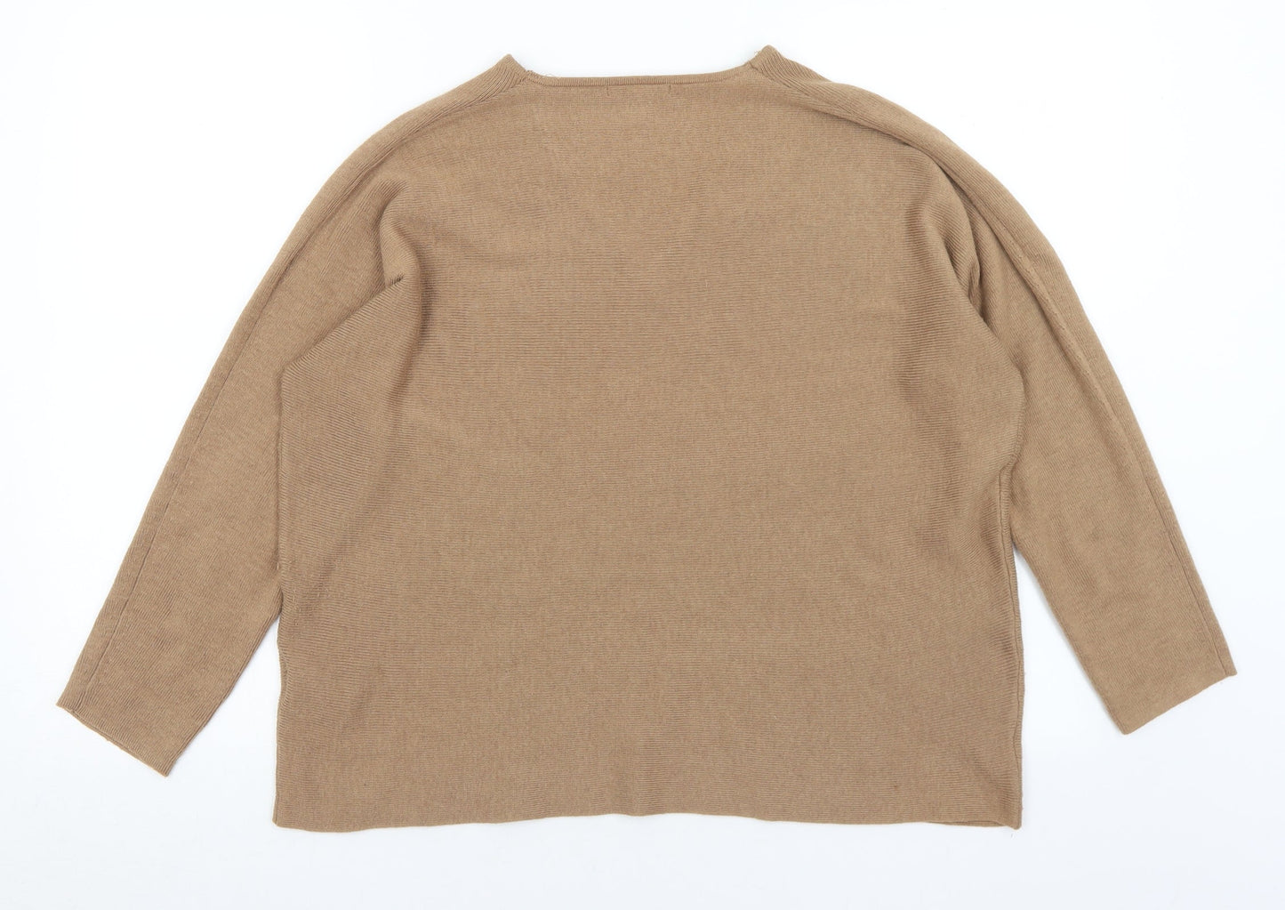 Womens UK Size L H&M Brown Pullover Jumper