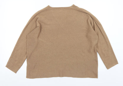 Womens UK Size L H&M Brown Pullover Jumper