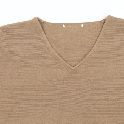 Womens UK Size L H&M Brown Pullover Jumper