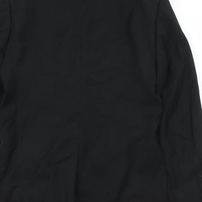 Taylor & Wright Mens Black  Polyester Jacket Suit Jacket Size 38