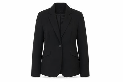 Womens UK Size 10 Peacocks Regular Black Suit Jacket