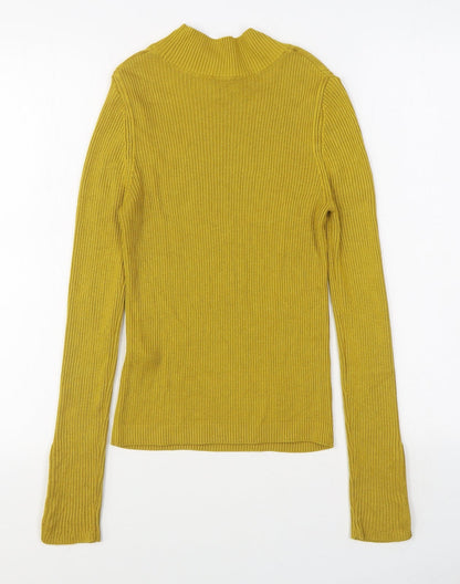 Womens UK Size 10 Topshop Yellow Pullover Jumper
