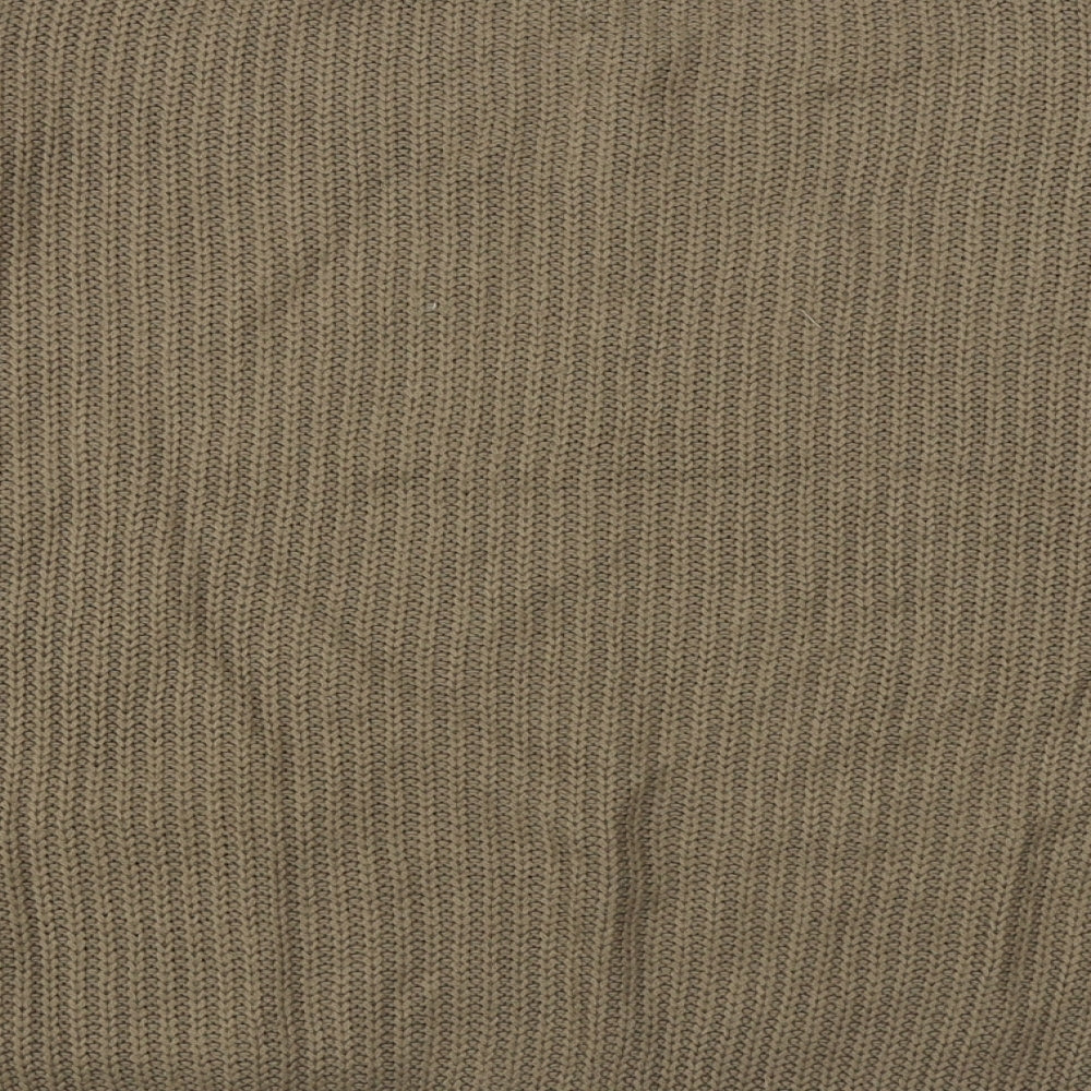 Ivy Womens Brown Boat Neck  Acrylic Pullover Jumper Size M