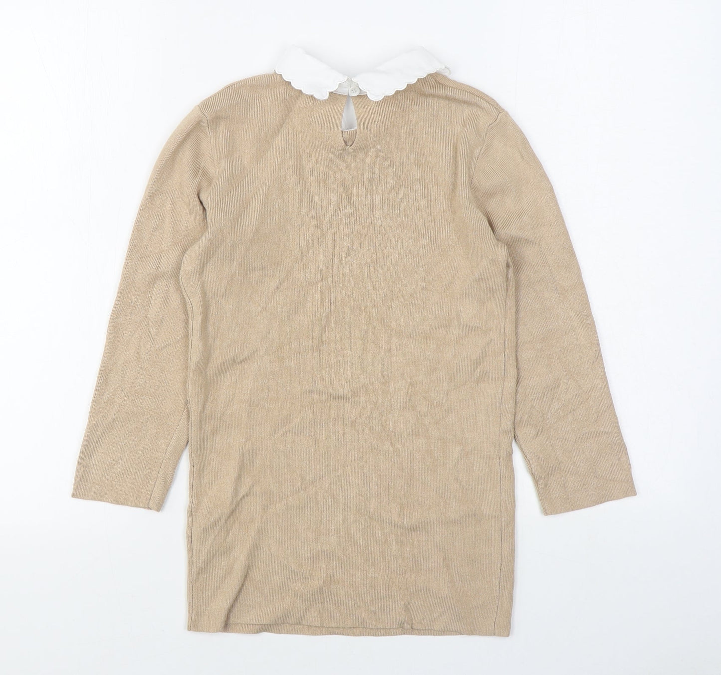 Womens UK Size 6 Dorothy Perkins Beige Pullover Jumper