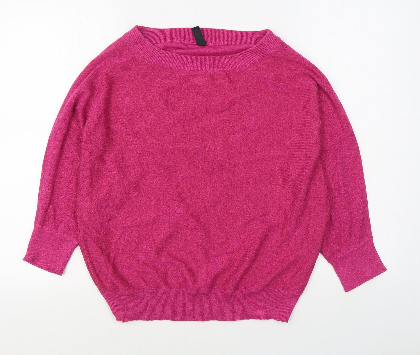 Eksept Womens Pink Boat Neck  Viscose Pullover Jumper Size 2XL