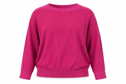 Eksept Womens Pink Boat Neck  Viscose Pullover Jumper Size 2XL