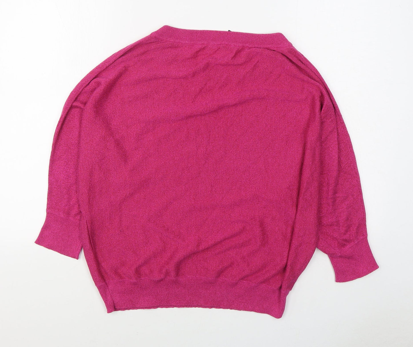 Eksept Womens Pink Boat Neck  Viscose Pullover Jumper Size 2XL
