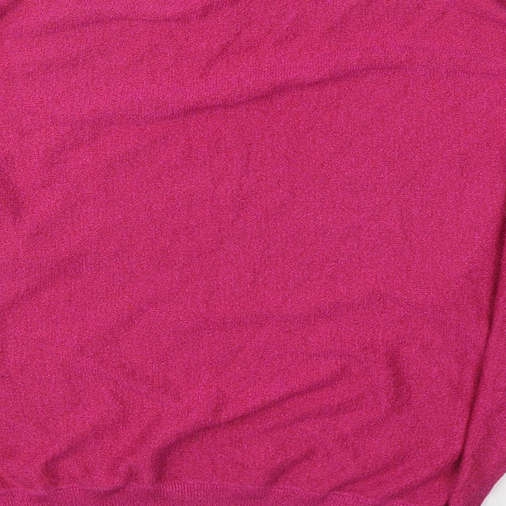 Eksept Womens Pink Boat Neck  Viscose Pullover Jumper Size 2XL