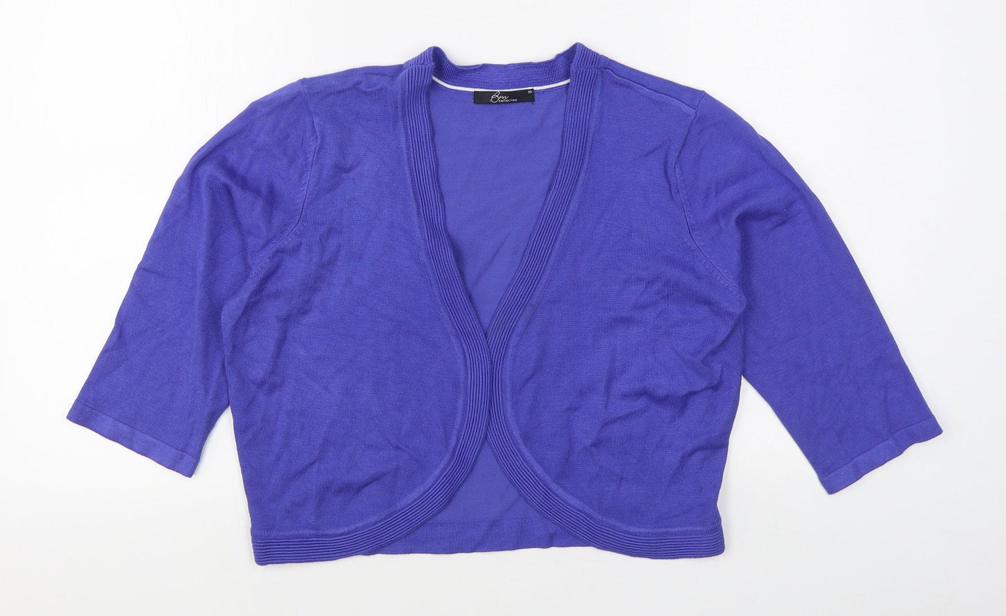 Womens UK Size M Bm Collection Blue Cardigan Jumper