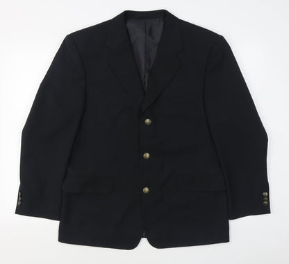Mens UK Size 40 Preworn Regular Black Suit Jacket