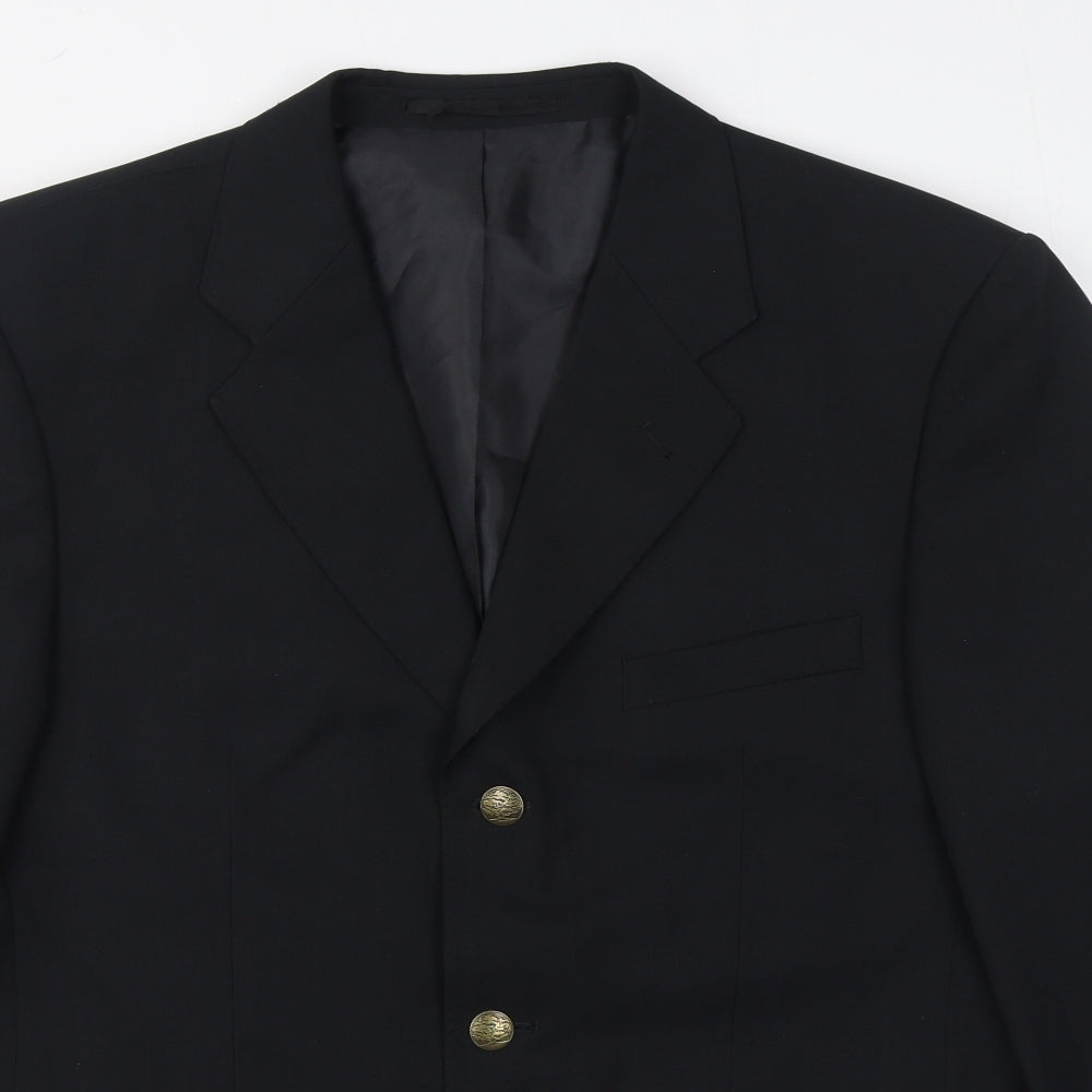 Mens UK Size 40 Preworn Regular Black Suit Jacket