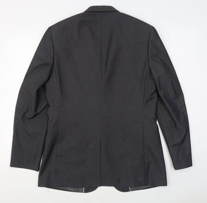 F&F Mens Grey  Polyester Jacket Suit Jacket Size 38