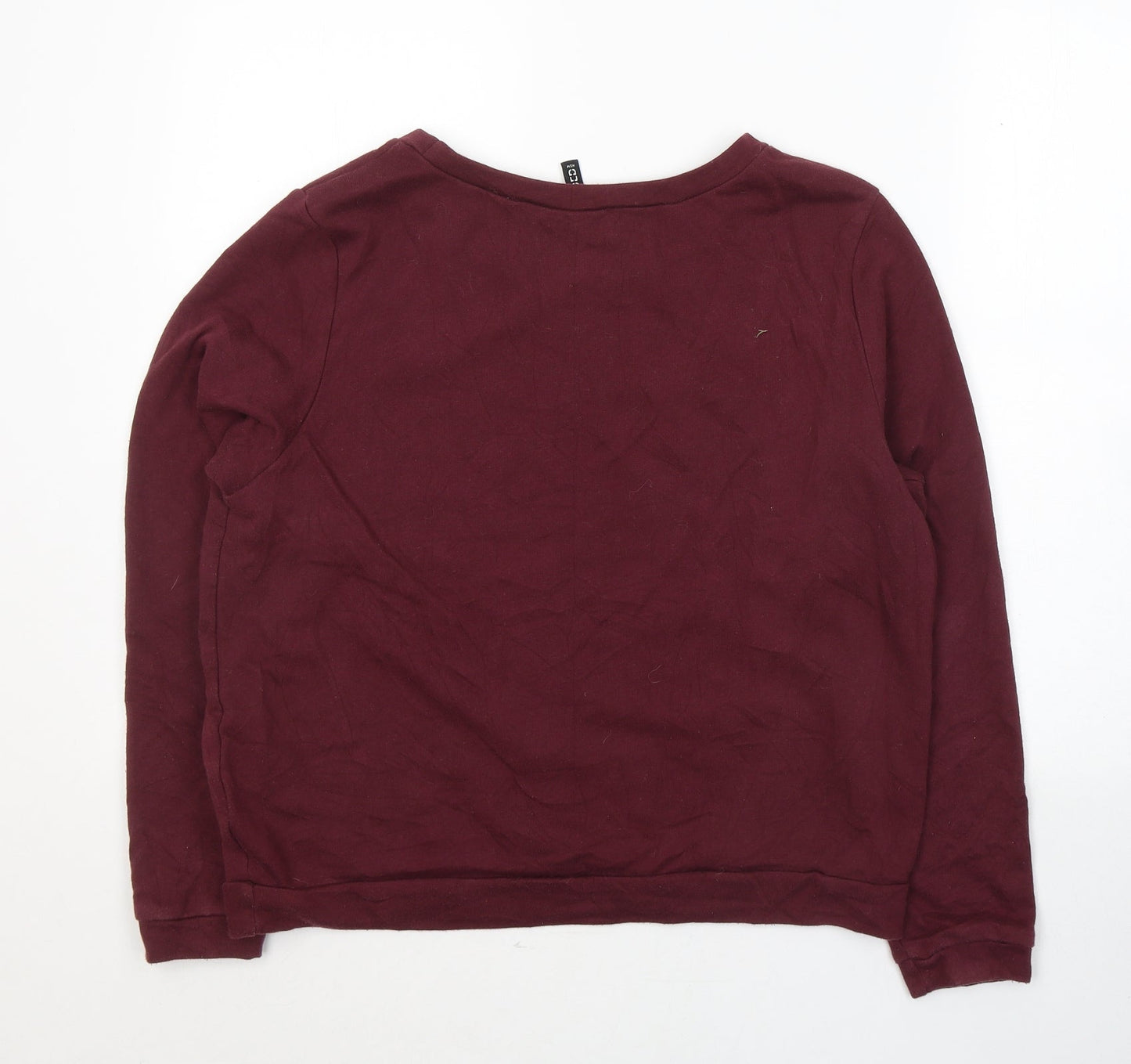 Womens UK Size L Divided by H&M Red Pullover Sweatshirt