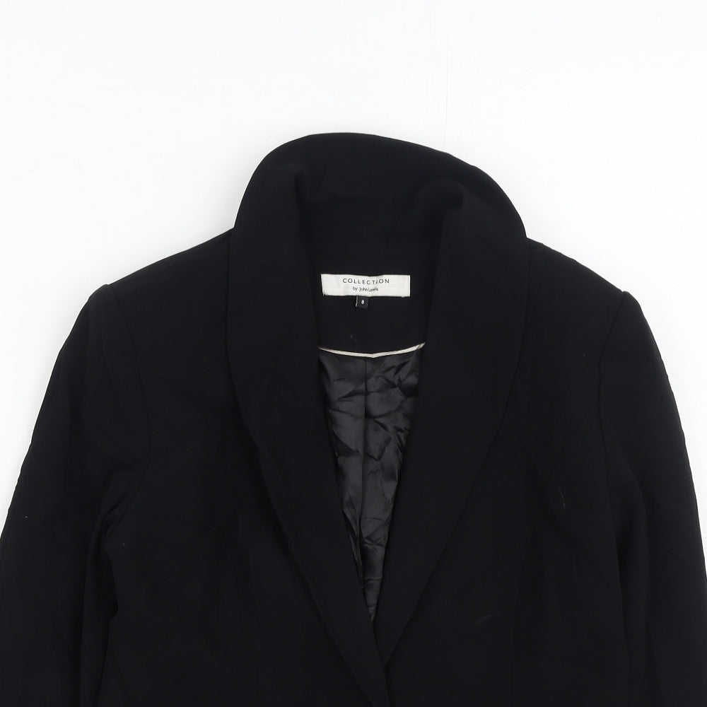 John Lewis Womens Black   Jacket  Size 8