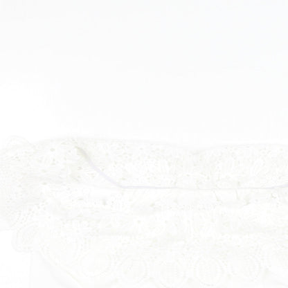 SheIn Womens White  Polyester Basic Blouse Size XL Off the Shoulder